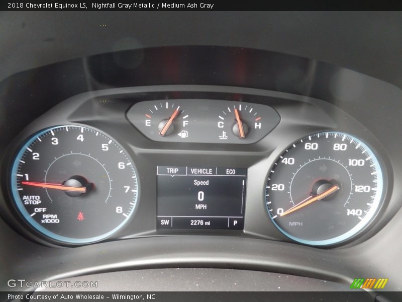 Nightfall Gray Metallic / Medium Ash Gray 2018 Chevrolet Equinox LS