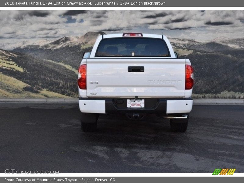 Super White / 1794 Edition Black/Brown 2018 Toyota Tundra 1794 Edition CrewMax 4x4