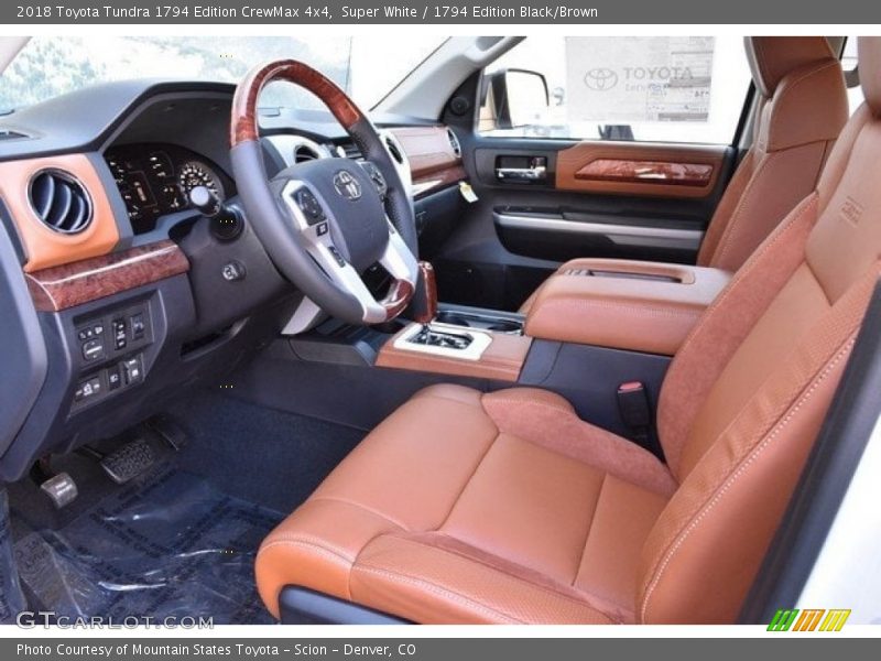 Super White / 1794 Edition Black/Brown 2018 Toyota Tundra 1794 Edition CrewMax 4x4