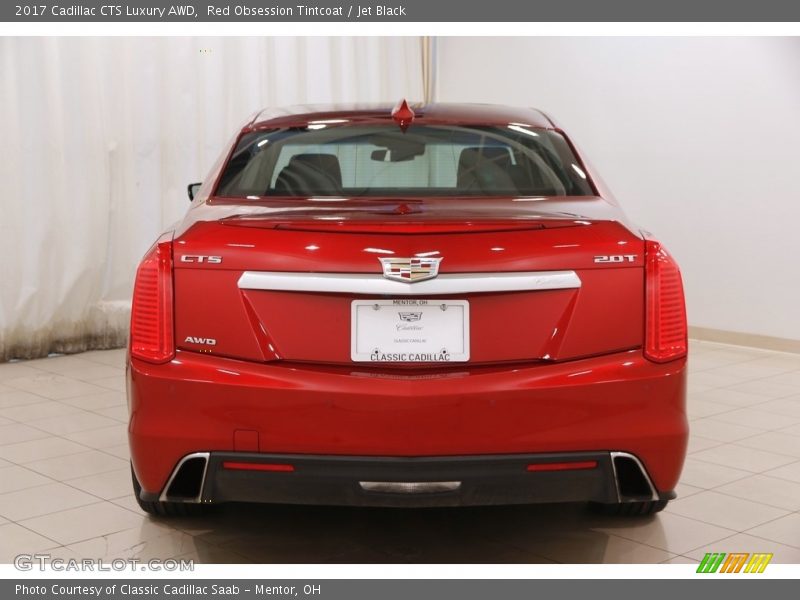 Red Obsession Tintcoat / Jet Black 2017 Cadillac CTS Luxury AWD