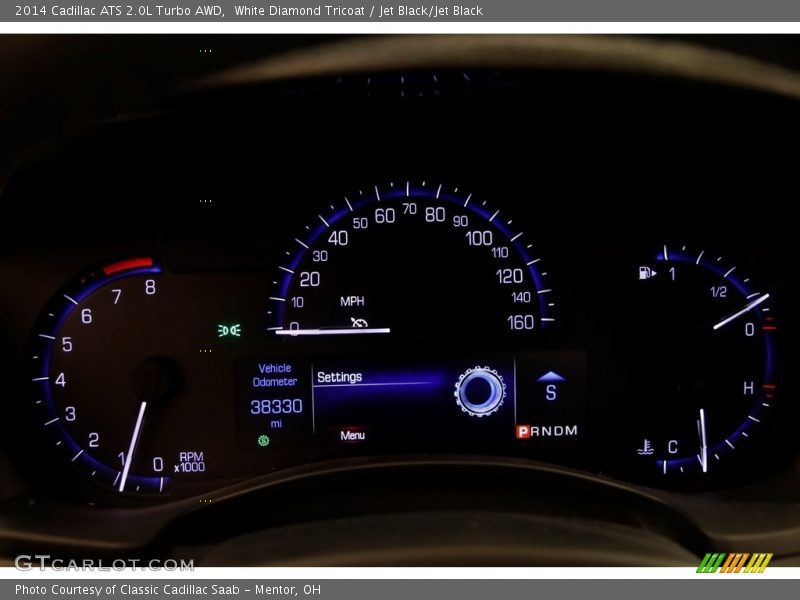 White Diamond Tricoat / Jet Black/Jet Black 2014 Cadillac ATS 2.0L Turbo AWD