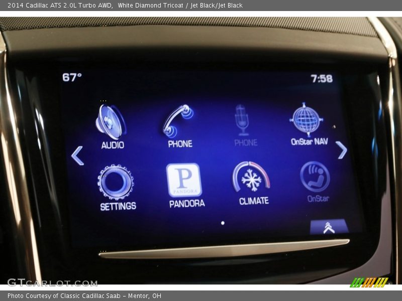 White Diamond Tricoat / Jet Black/Jet Black 2014 Cadillac ATS 2.0L Turbo AWD