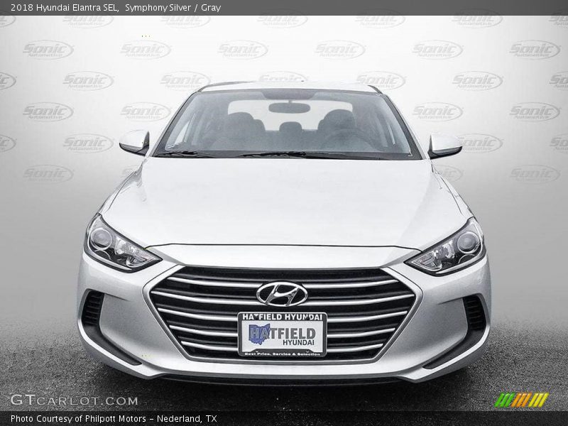 Symphony Silver / Gray 2018 Hyundai Elantra SEL