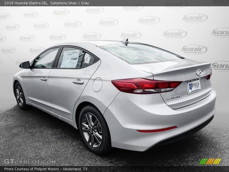 Symphony Silver / Gray 2018 Hyundai Elantra SEL