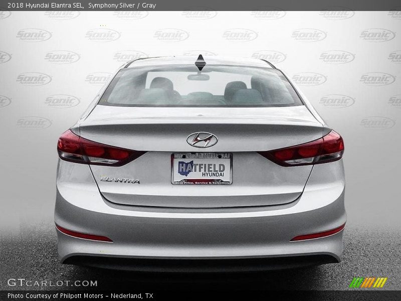 Symphony Silver / Gray 2018 Hyundai Elantra SEL