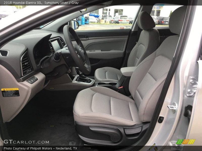 Symphony Silver / Gray 2018 Hyundai Elantra SEL