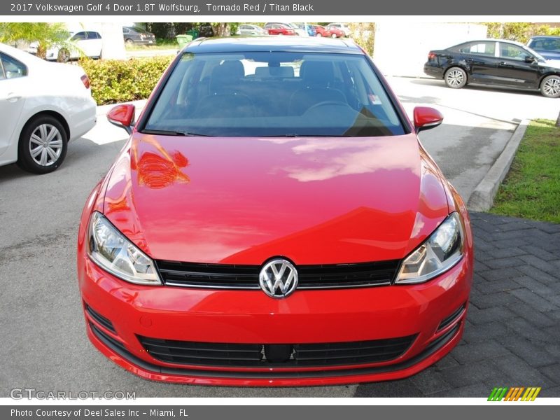 Tornado Red / Titan Black 2017 Volkswagen Golf 4 Door 1.8T Wolfsburg
