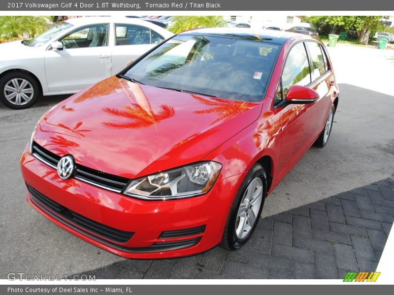 Tornado Red / Titan Black 2017 Volkswagen Golf 4 Door 1.8T Wolfsburg