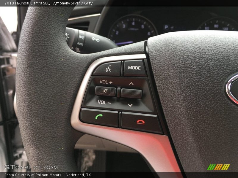 Symphony Silver / Gray 2018 Hyundai Elantra SEL