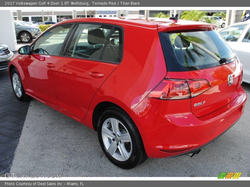 Tornado Red / Titan Black 2017 Volkswagen Golf 4 Door 1.8T Wolfsburg