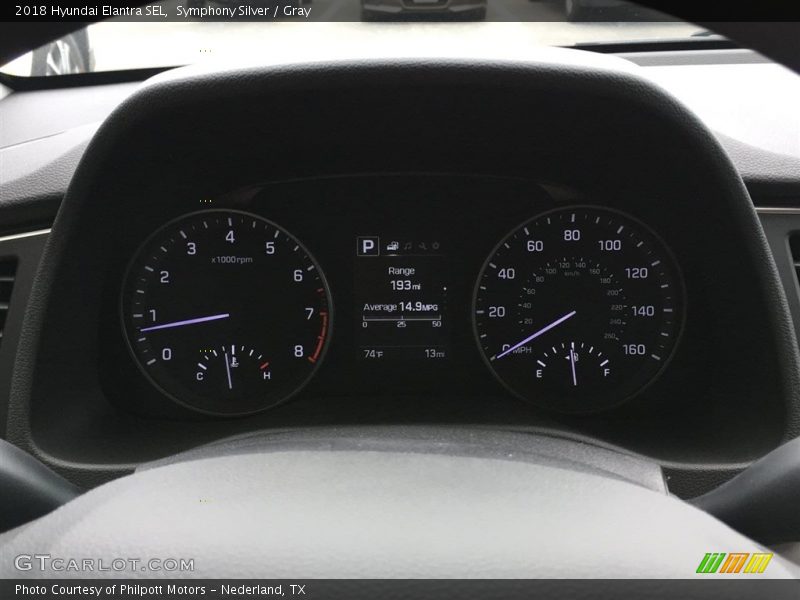 Symphony Silver / Gray 2018 Hyundai Elantra SEL