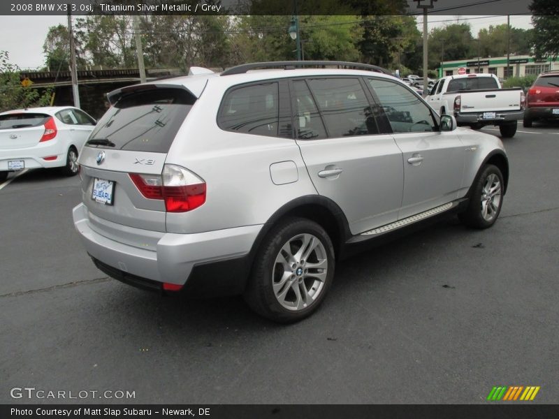 Titanium Silver Metallic / Grey 2008 BMW X3 3.0si