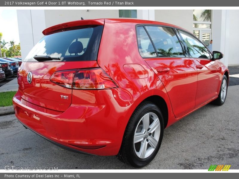 Tornado Red / Titan Black 2017 Volkswagen Golf 4 Door 1.8T Wolfsburg