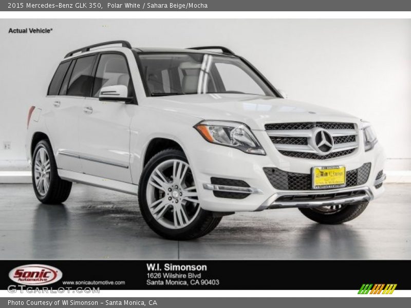 Polar White / Sahara Beige/Mocha 2015 Mercedes-Benz GLK 350