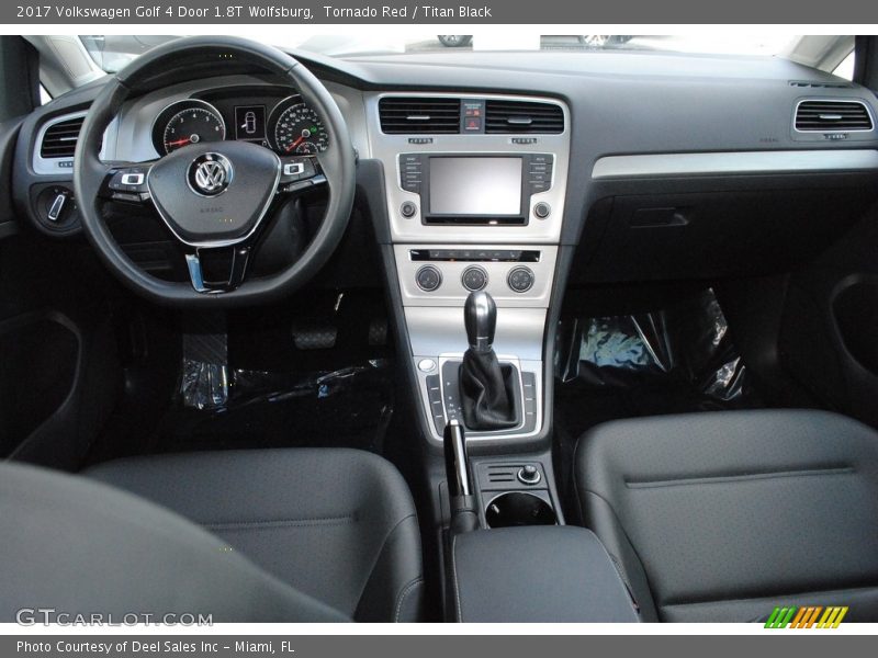 Dashboard of 2017 Golf 4 Door 1.8T Wolfsburg