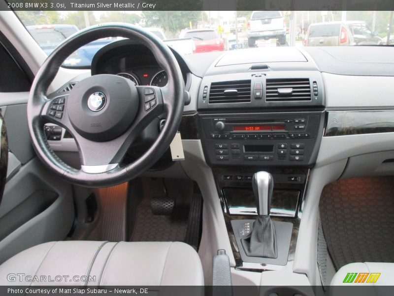 Titanium Silver Metallic / Grey 2008 BMW X3 3.0si