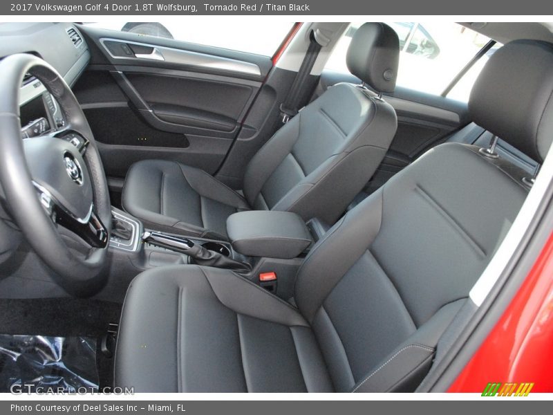 Front Seat of 2017 Golf 4 Door 1.8T Wolfsburg