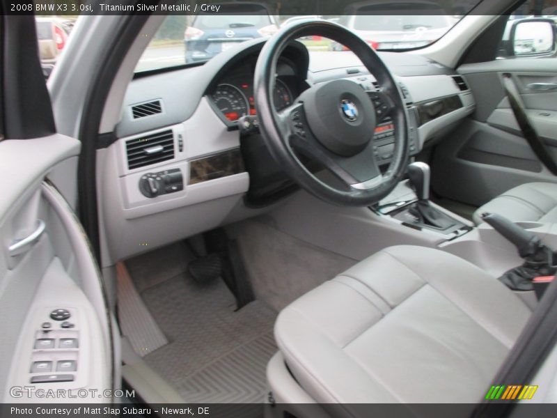 Titanium Silver Metallic / Grey 2008 BMW X3 3.0si