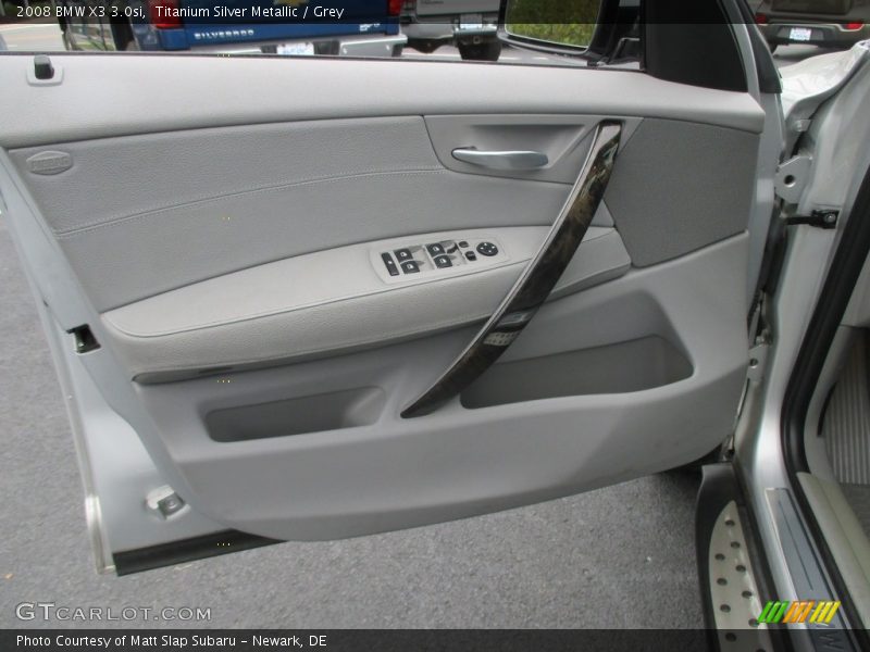 Titanium Silver Metallic / Grey 2008 BMW X3 3.0si