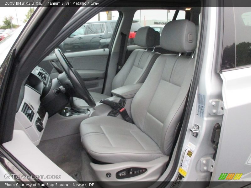 Titanium Silver Metallic / Grey 2008 BMW X3 3.0si