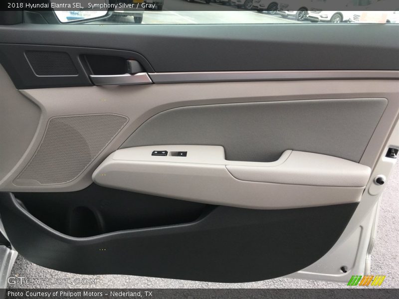 Symphony Silver / Gray 2018 Hyundai Elantra SEL