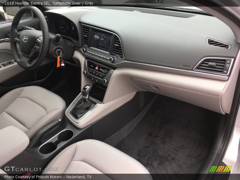 Symphony Silver / Gray 2018 Hyundai Elantra SEL