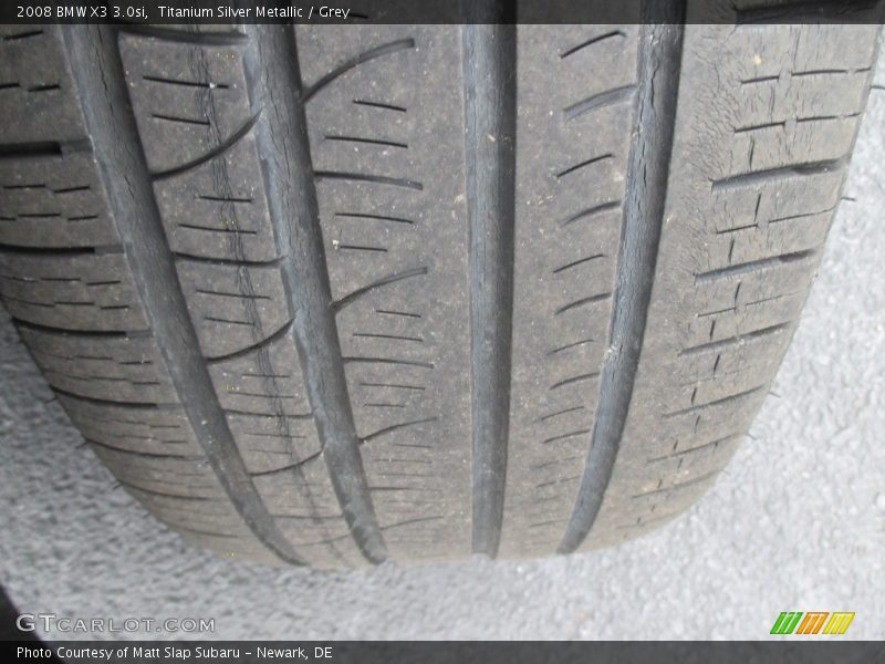 Titanium Silver Metallic / Grey 2008 BMW X3 3.0si