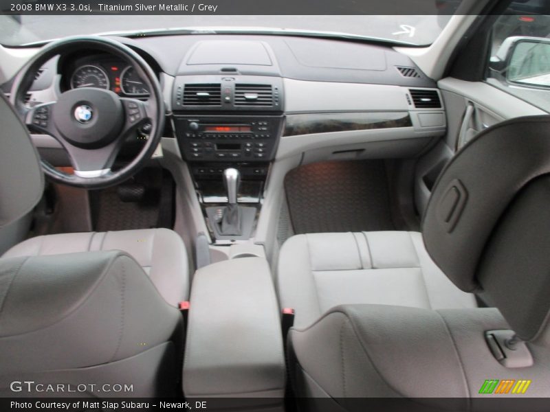 Titanium Silver Metallic / Grey 2008 BMW X3 3.0si