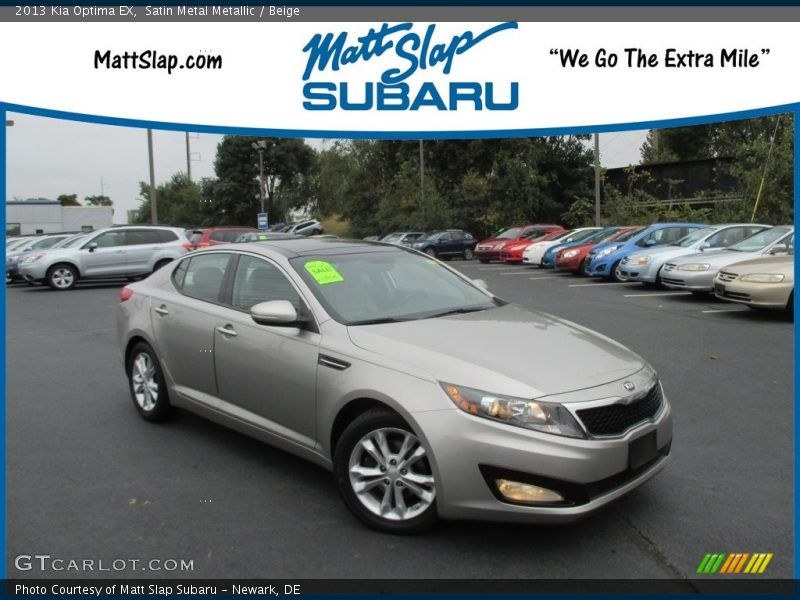Satin Metal Metallic / Beige 2013 Kia Optima EX