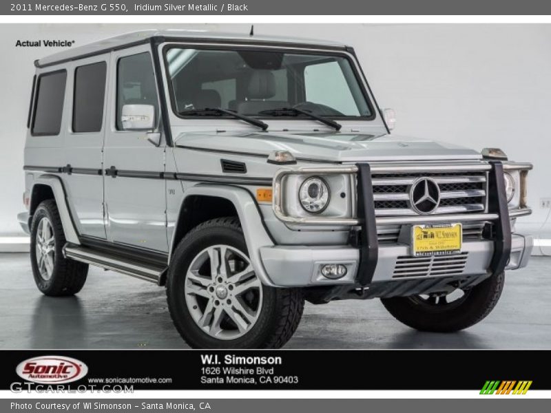 Iridium Silver Metallic / Black 2011 Mercedes-Benz G 550