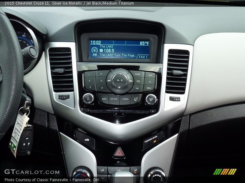 Silver Ice Metallic / Jet Black/Medium Titanium 2015 Chevrolet Cruze LS