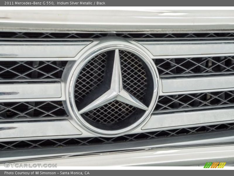 Iridium Silver Metallic / Black 2011 Mercedes-Benz G 550