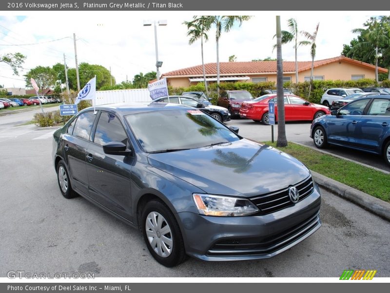 Platinum Grey Metallic / Titan Black 2016 Volkswagen Jetta S