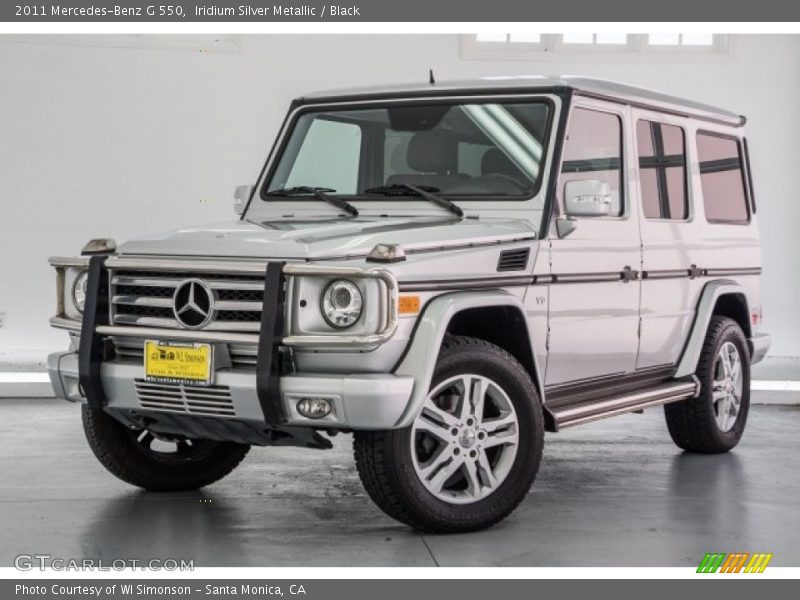 Iridium Silver Metallic / Black 2011 Mercedes-Benz G 550