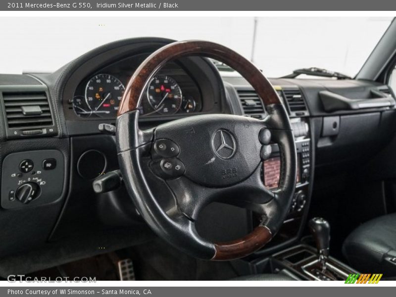 Iridium Silver Metallic / Black 2011 Mercedes-Benz G 550