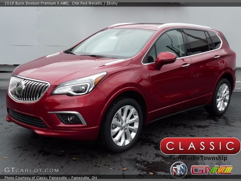 Chili Red Metallilc / Ebony 2018 Buick Envision Premium II AWD