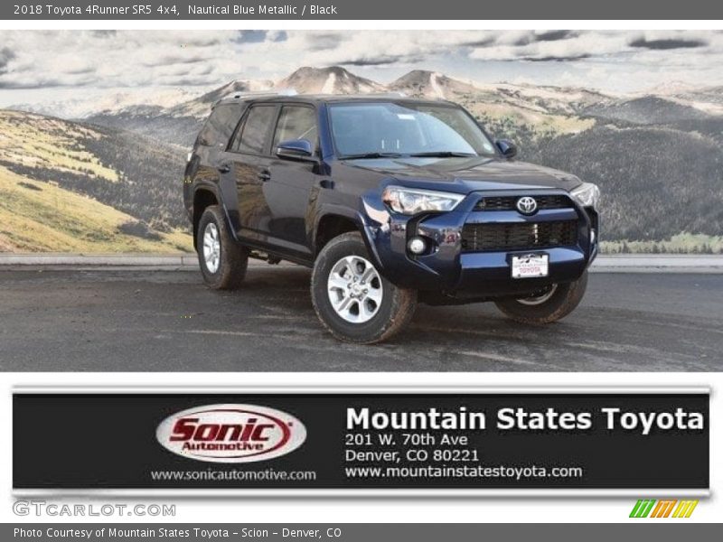 Nautical Blue Metallic / Black 2018 Toyota 4Runner SR5 4x4