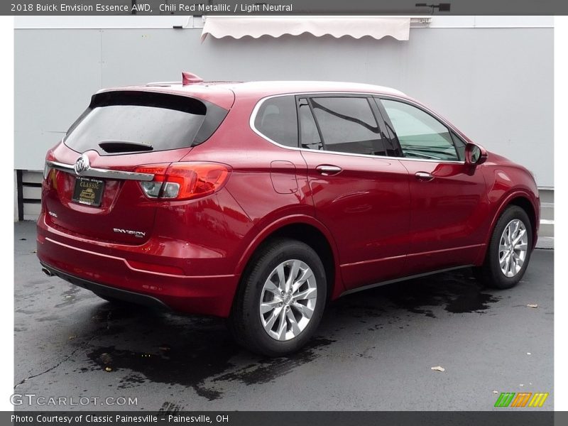 Chili Red Metallilc / Light Neutral 2018 Buick Envision Essence AWD
