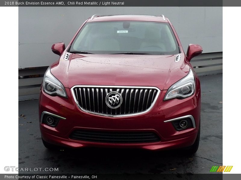 Chili Red Metallilc / Light Neutral 2018 Buick Envision Essence AWD