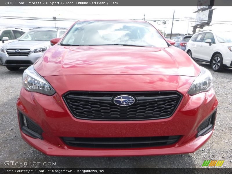 Lithium Red Pearl / Black 2018 Subaru Impreza 2.0i Sport 4-Door