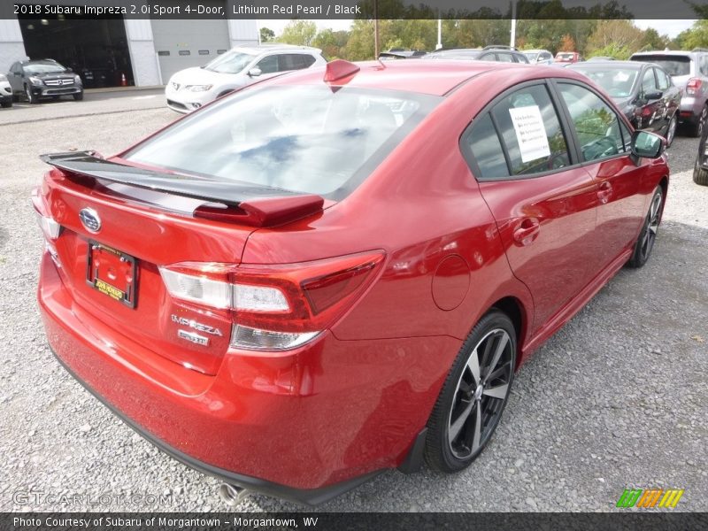 Lithium Red Pearl / Black 2018 Subaru Impreza 2.0i Sport 4-Door