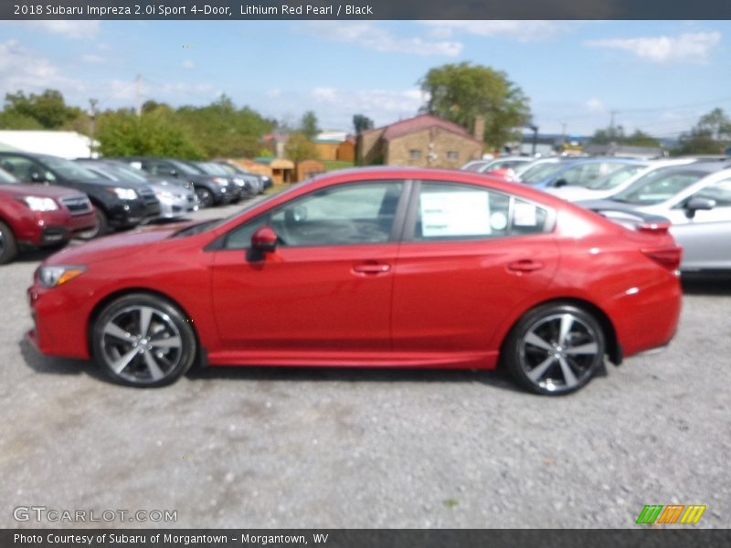 Lithium Red Pearl / Black 2018 Subaru Impreza 2.0i Sport 4-Door