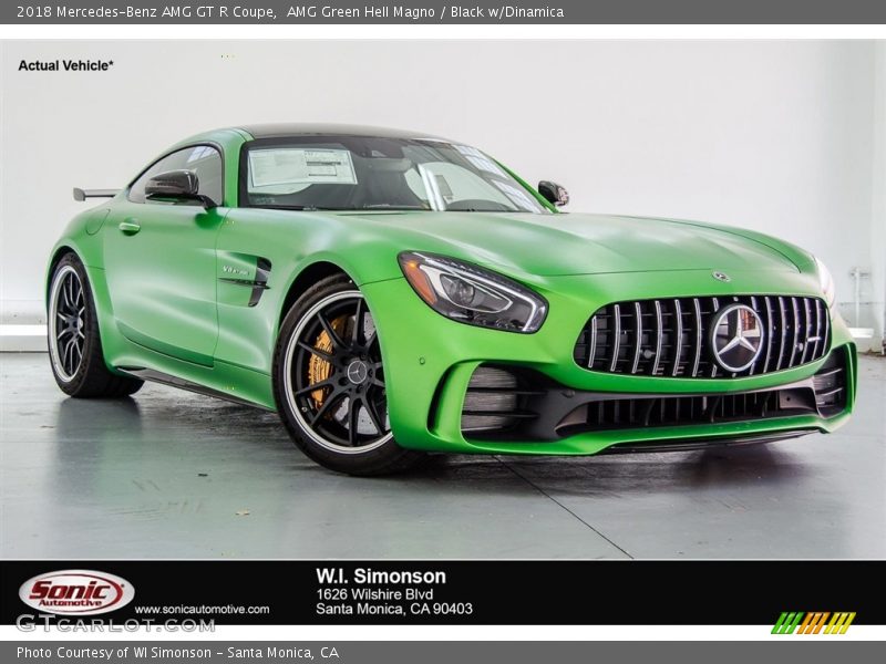 AMG Green Hell Magno / Black w/Dinamica 2018 Mercedes-Benz AMG GT R Coupe
