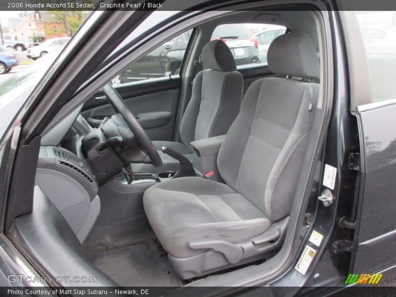 Graphite Pearl / Black 2006 Honda Accord SE Sedan