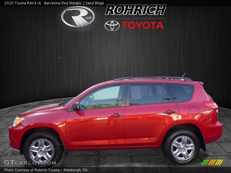 Barcelona Red Metallic / Sand Beige 2010 Toyota RAV4 I4