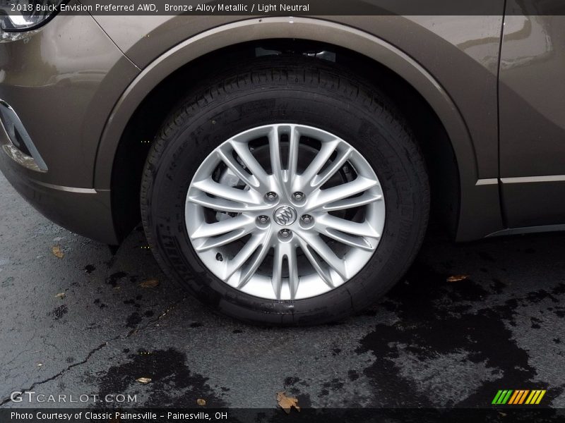 Bronze Alloy Metallic / Light Neutral 2018 Buick Envision Preferred AWD