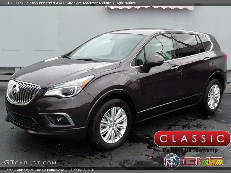 Midnight Amethyst Metallic / Light Neutral 2018 Buick Envision Preferred AWD