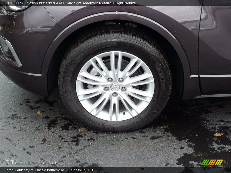 Midnight Amethyst Metallic / Light Neutral 2018 Buick Envision Preferred AWD