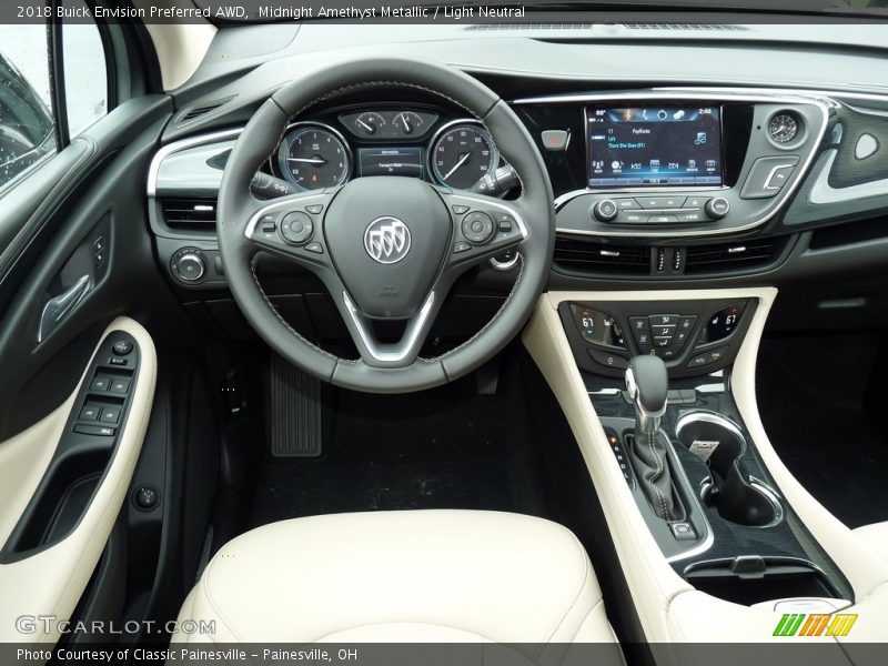 Midnight Amethyst Metallic / Light Neutral 2018 Buick Envision Preferred AWD