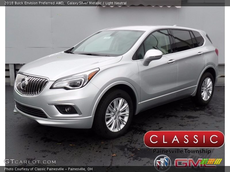 Galaxy Silver Metallic / Light Neutral 2018 Buick Envision Preferred AWD